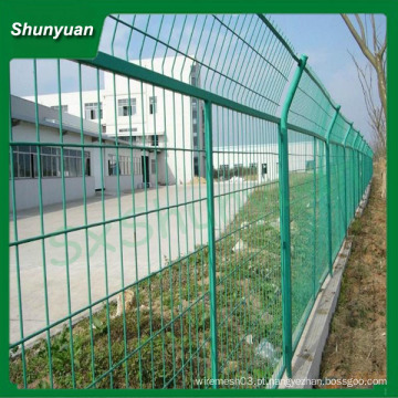 Shunyuan marca verde cor pvc fio de arame revestido de vedação